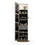 Armoire à bijoux avec miroir pleine longueur - 360 ° pivotant, rangement verrouillable avec miroir intérieur, rangement compact-1589524753