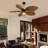 52" Tropical Plam Leaf Ceiling Fan With Led Lights And Remote/app Control