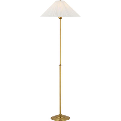 Soren 53" Floor Lamp with Silk Pleated Shade