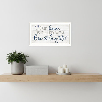 Our Home White Framed Print Wall Art