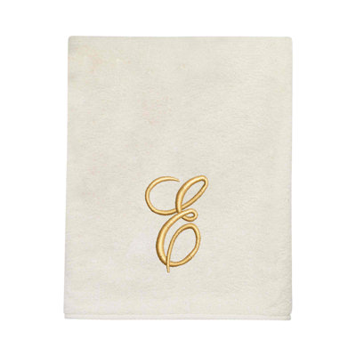 Serviette de bain Winston Porter Zakaryan, lettre E
