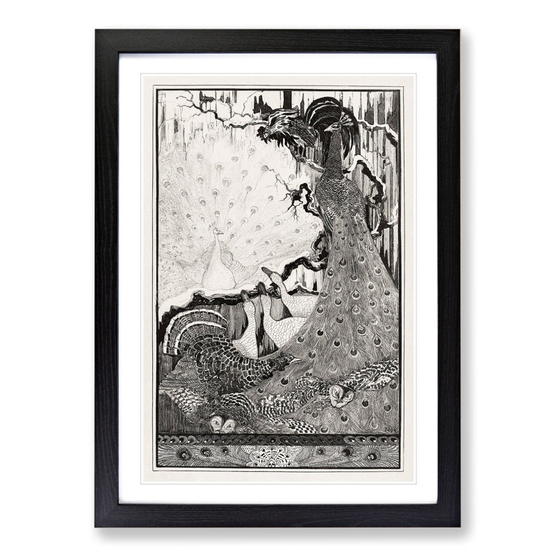 New Year by Theo Van Hoytema - Picture Frame Painting, 36cm H x 27cm W x 2cm D, Black Framed