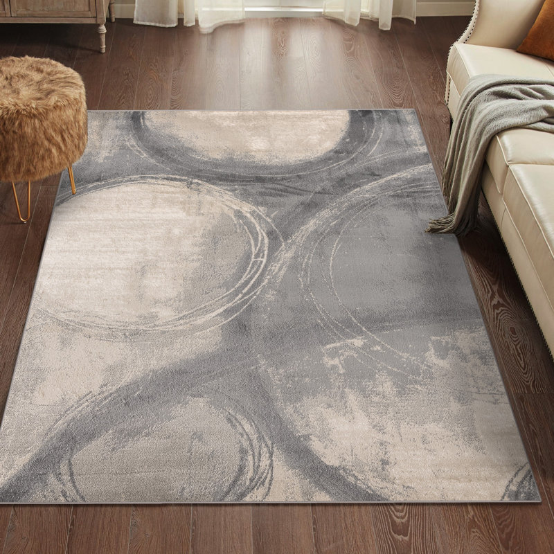 Bellicent  Abstract Indoor Rug, 4' x 5'