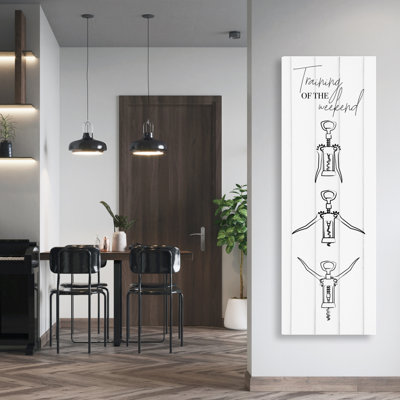Training of the weekend - Black & White Canvas Home Decor