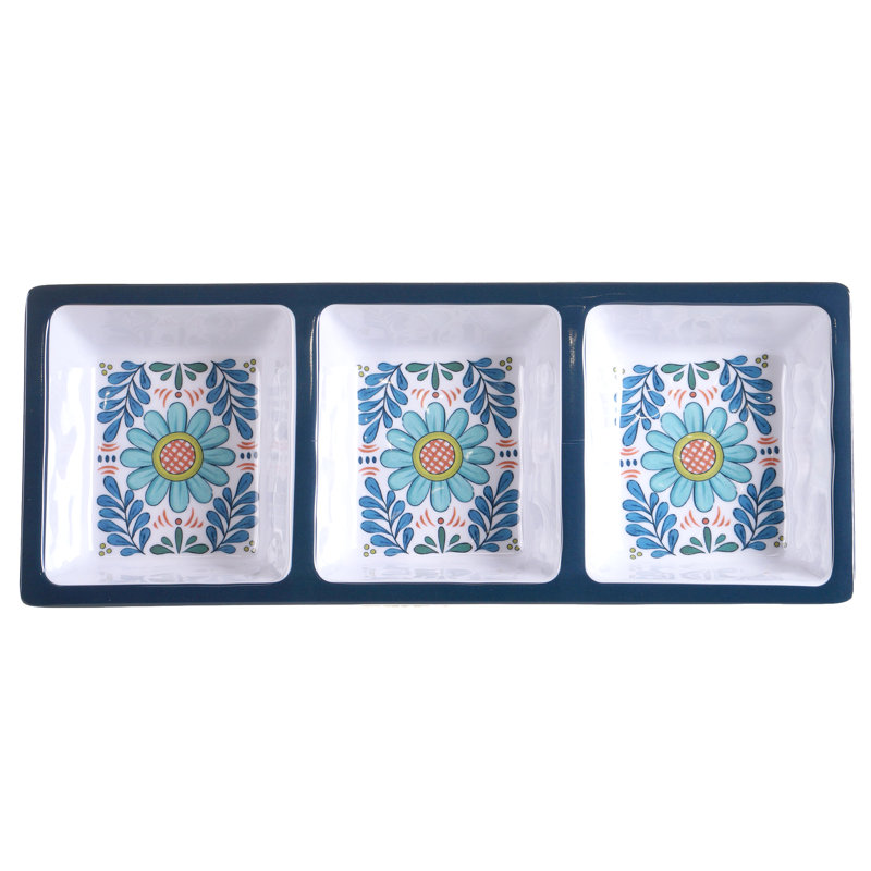 Ensemble d'hôtesses en mélamine 3 pièces Certified International Talavera