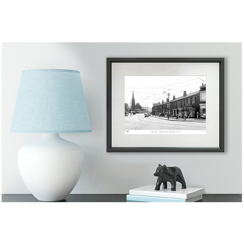 Fir Vale, Shopping Centre C1955 - Single Picture Frame Print, 40cm H x 50cm W x 2.3cm D