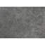 Table d'appoint avec base, plateau en stratifié gris et structure en métal noir, surface rectangulaire pour salon