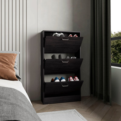 High Pull Down Shoe Rack, Shoe Storage, Entryway, Bedroom, Black