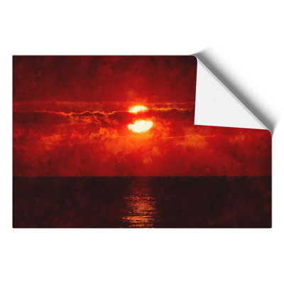 Red Sunset - No Frame Print