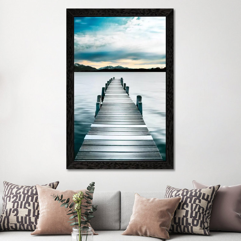 Jetty by Danita Delimont - Floater Frame Print on Canvas, Black Framed, 101.6 cm H x 66.04 cm W