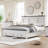 Robincroft Farmhouse Bed Frame With 52" Headboard Wood Platform Bedframe With Storage Drawers-655811225-619276910