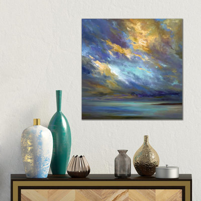 Coastal Clouds 1 Piece Wrapped Canvas Painting
