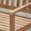 Aarna Solid Wood Acacia Outdoor Bench-1141118685