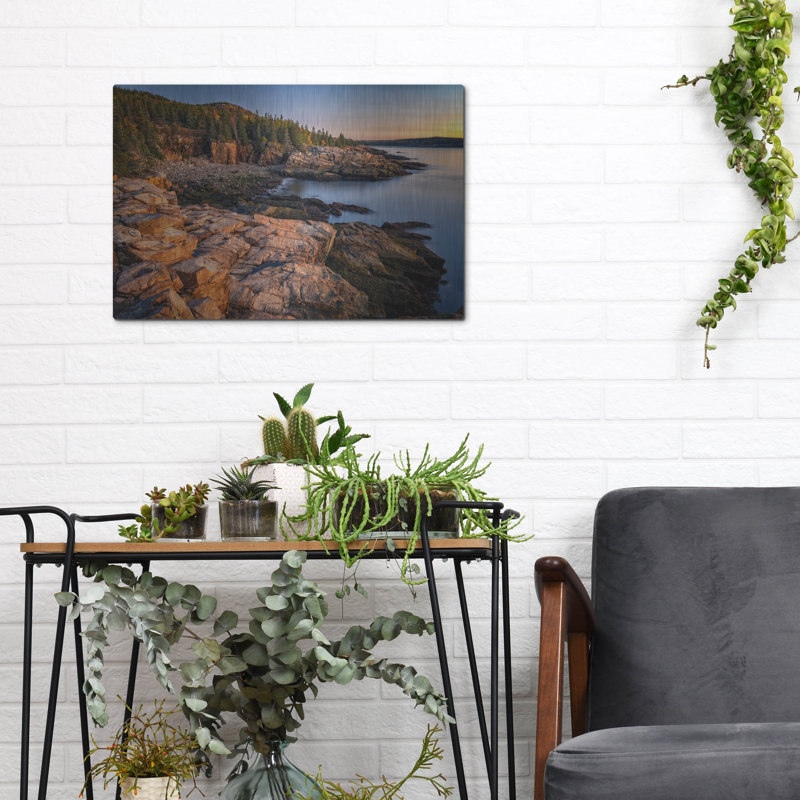 Mur en métal Highland Dunes «Monument Cove» par Rick Berk, H 12 po x l 16 po