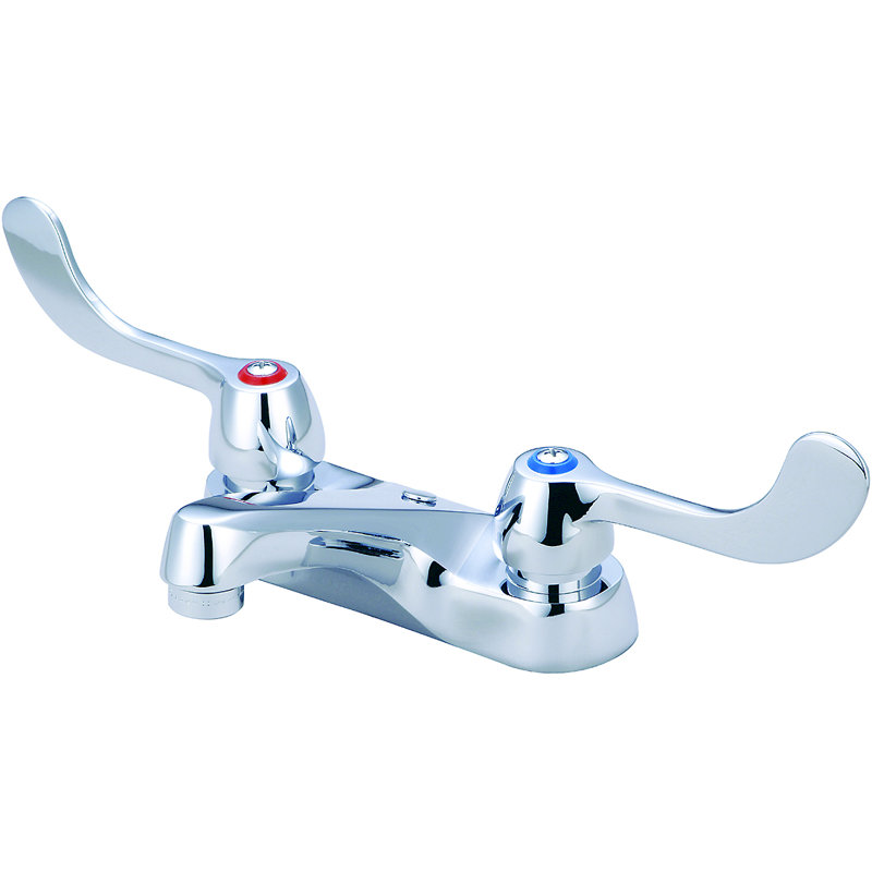 Robinet de salle de bain central avec poignées doubles