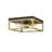 Transitional 2 Light Gold Square Flush Mount-1976606643