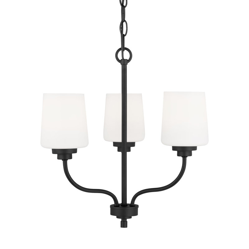 Windom 3 - Light Steel Dimmable Chandelier, No, Midnight Black