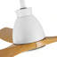 Ventilateur de plafond d'intérieur 52 pouces avec DEL intégrées - blanc mat avec pales à grain de bois brun antique-71040917-71040919