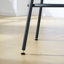 Ensemble de table de bar ronde et tabouret avec tablette, tabouret rembourré avec dossier