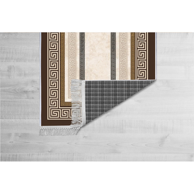 Tapis de couloir luxueux, 100% velours, 31,5 po x 59,1 po | Semelle en coton antidérapant, hauteur des poils: 0,4 po | Antibactérien et lavable à la machine, impression numérique 3D | Design élégant pour le salon et le vestibule