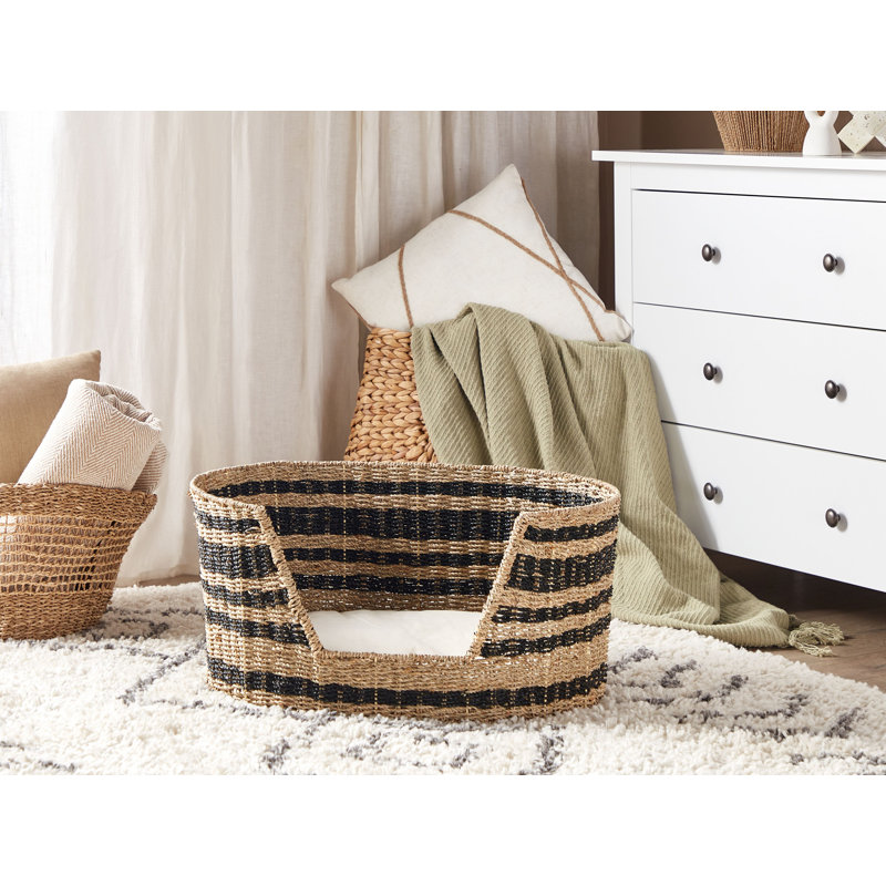Alverda Striped Cotton Pet Bed
