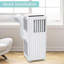 Climatiseur portatif 8 000 BTU pour les pièces jusqu'à 350 pieds carrés Pi. avec déshumidificateur et ventilateur, télécommande, minuterie 24 heures, conception compacte pour les espaces de vie à la maison