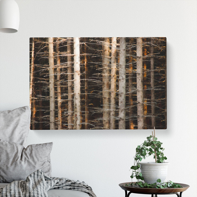 Bare Trees - Wrapped Canvas Print, 40cm H x 60cm W x 3cm D