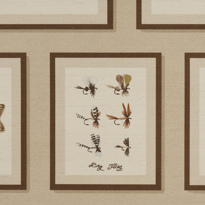 Jamie's Trophies Wallpaper Roll, Tan