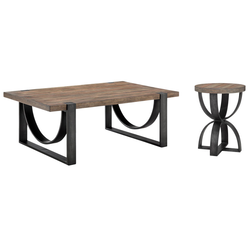 Rectangular Cocktail Table With Accent Table, 2 Pieces: Coffee Table, End Table