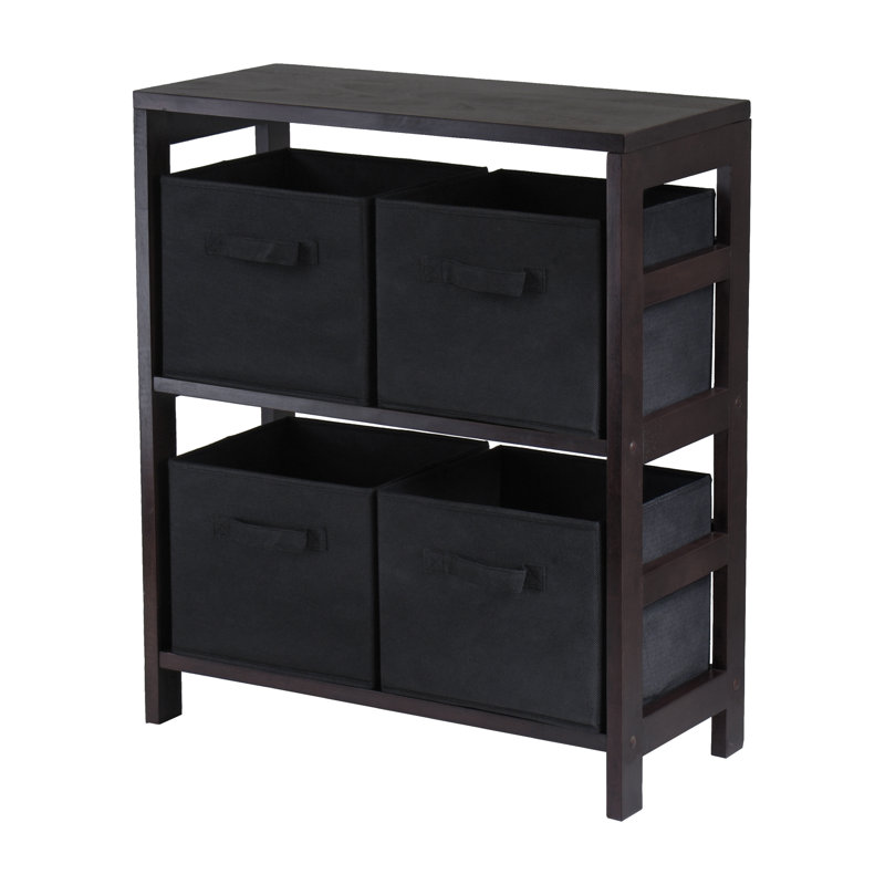 Eleia 4 Drawer Storage Drawer, Black