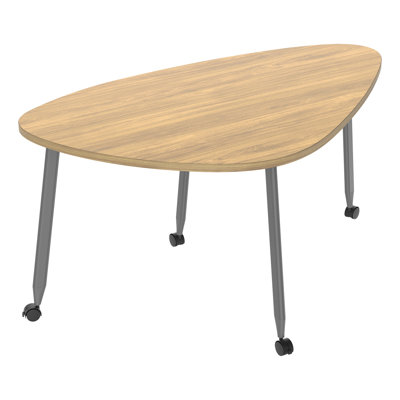 Table mobile à triangles arrondis - collaboration de groupe polyvalente