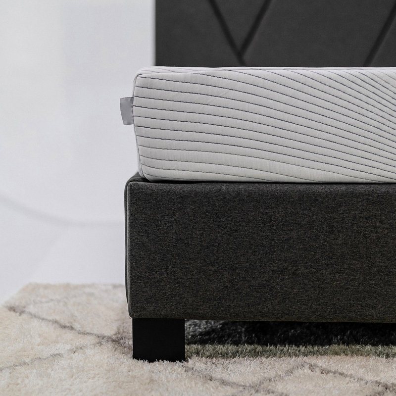 Très grand matelas 8 po - Housse en tricot respirant avec refroidissement à mémoire de forme en mousse de cuivre pour la régulation de la température