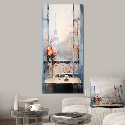 «Paris Winter Window View II - City Paris», art mural
