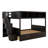 Leda Twin over Full Futon Bunk Bed with Bookcase by Runforrest-748128746