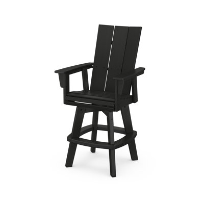 Modern Curveback Adirondack Swivel Bar Chair