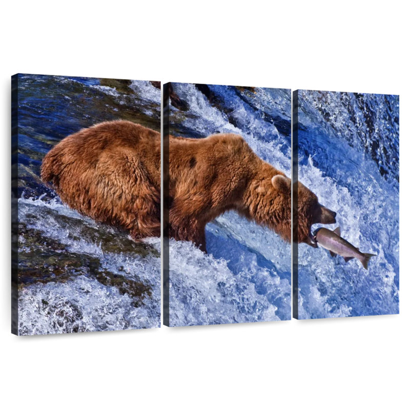 Brampt Bear Hunting, 42" H x 65" W