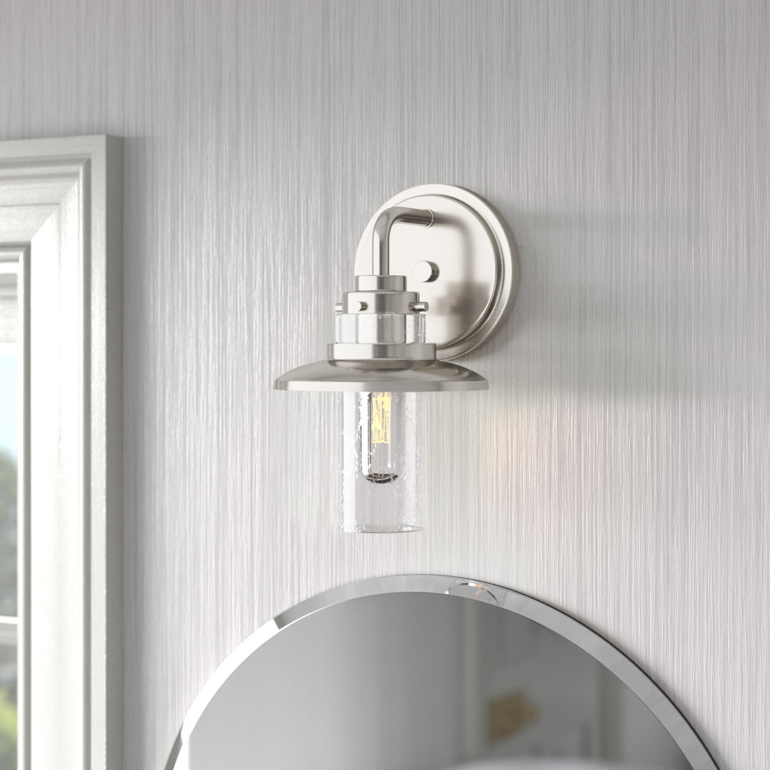 Quinault Steel Armed Sconce Breakwater Bay