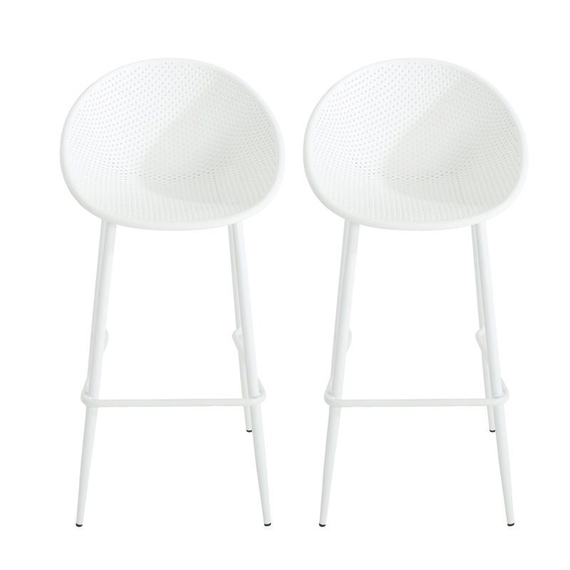Tabouret de bar (ensemble de 2), Blanc