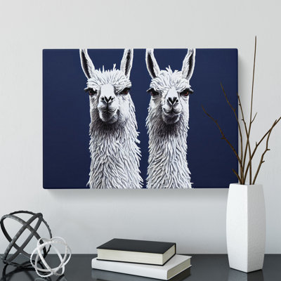 The Two Llamas Vol.2 - Wrapped Canvas