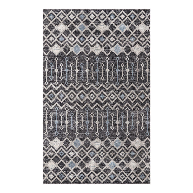 Barnkine Geometric Indoor Rug, Rectangle 5'3" x 8'