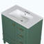 Ensemble de meuble-lavabo simple 30 po avec plateau en céramique Maureena-222735790-222735787