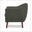 Fauteuil gris capitonné à 4 pieds Tadcaster-344223396