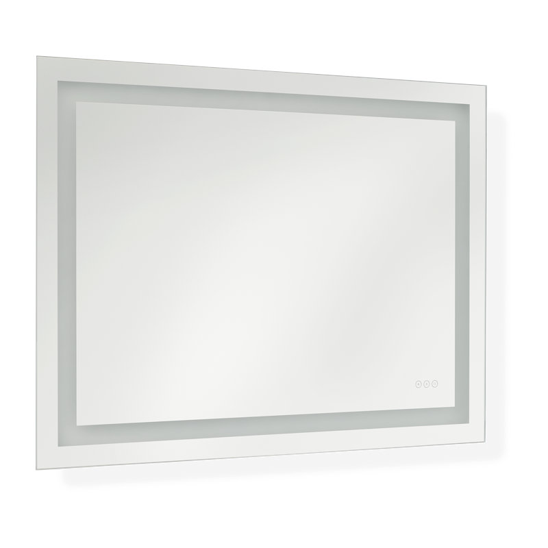 Jahon Rectangle Frameless Anti-Fog Wall Mirror, 36" x 48"