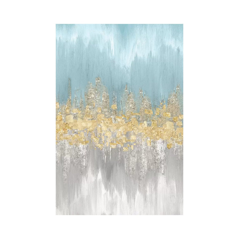 Neutral Wave Lengths III by Eva Watts - Wrapped Canvas Painting, 30.48 cm H x 45.72 cm W