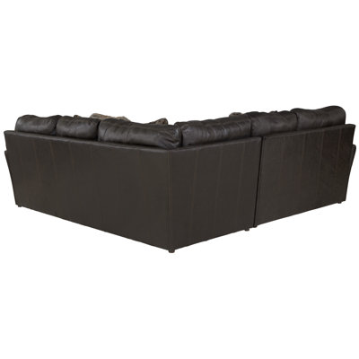 Andrienne 2 - Piece Top Grain Italian Leather Match Sectional