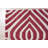 Corrigan Luxurious Red Hand Tufted Wool Ivory Contemporary Geometric Area Rug-18713915