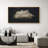 Clouds " Moody Black Modern Minimalist Neutral Artwork " - Extra Large Framed Wall Art Canvas Print-101069299-98126579