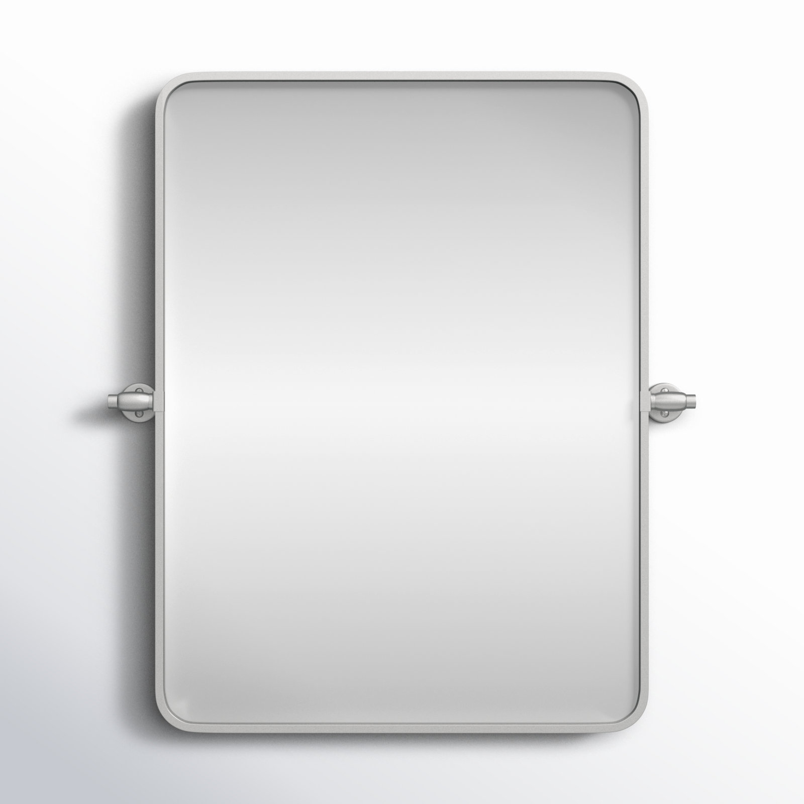 Belfield Metal Wall Mirror, Silver, 24" x 32"