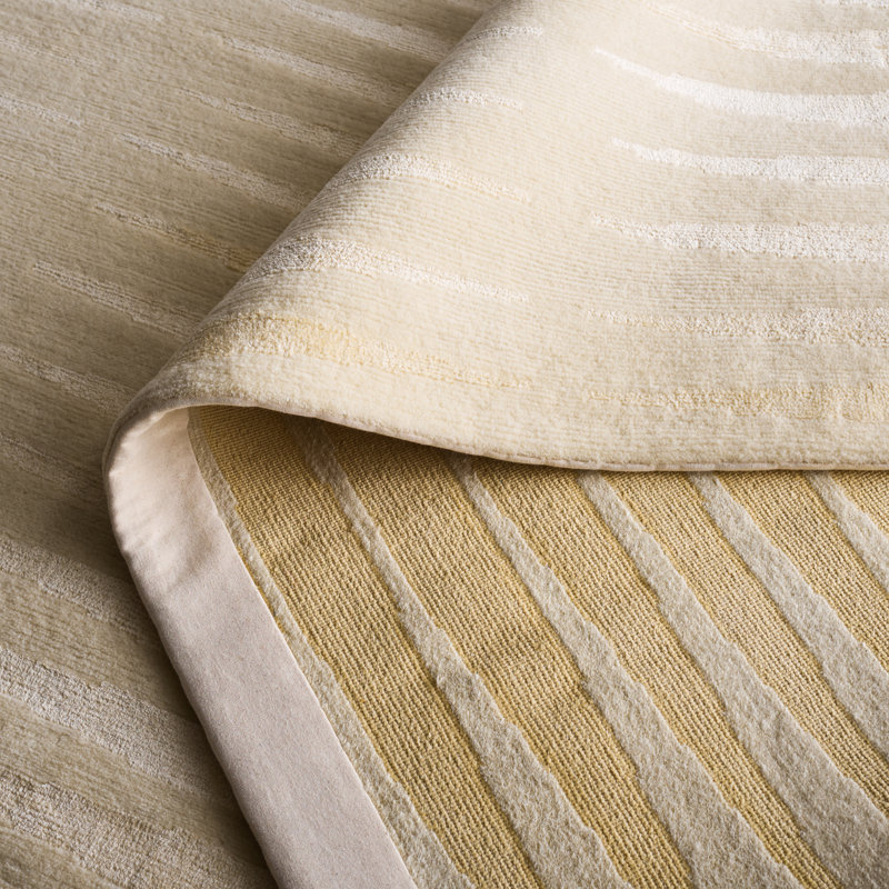Ralph Lauren Ayumi Stripe Wool, Silk Striped Rug, Rectangle 9' x 12'