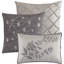 Ensemble d'édredon en microfibre taupe 7 pièces Capella-1447454699